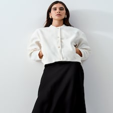 F&F Satin Slip Midi Skirt in Black