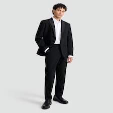 F&F Tailored Fit Tuxedo Trousers in Black