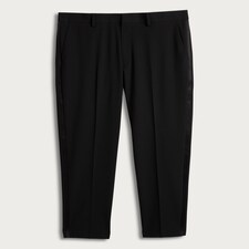 F&F Tailored Fit Tuxedo Trousers in Black thumbnail 4