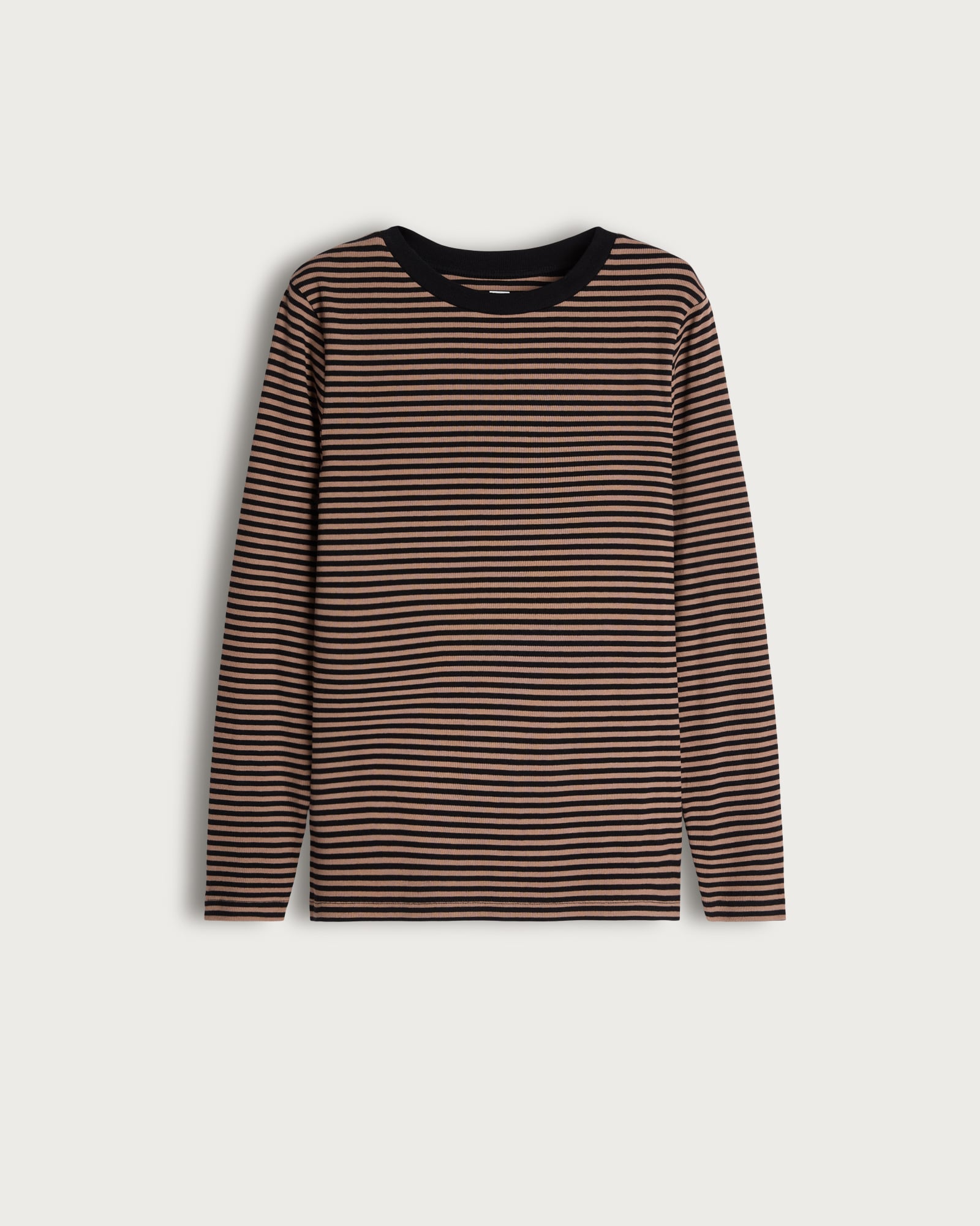 F&F Cotton Rich Striped Long Sleeved Top in Multi Black thumbnail 5