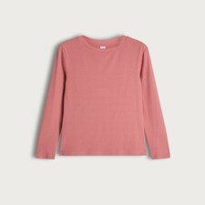 F&F Cotton Rich Crew Neck Long Sleeved Top in Pink thumbnail 4