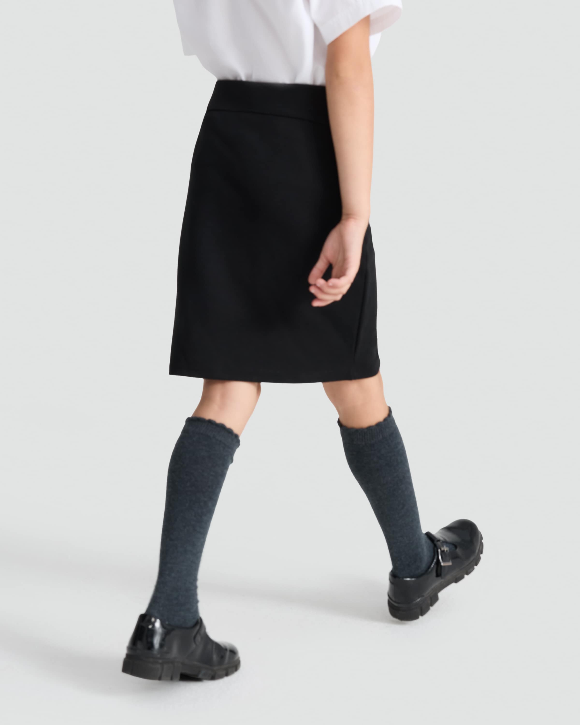 F&F School Girls Pencil Skirt in Black thumbnail 3