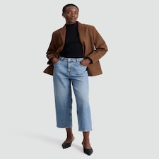 F&F Cotton Rich High Neck Long Sleeved Top in Black thumbnail 2