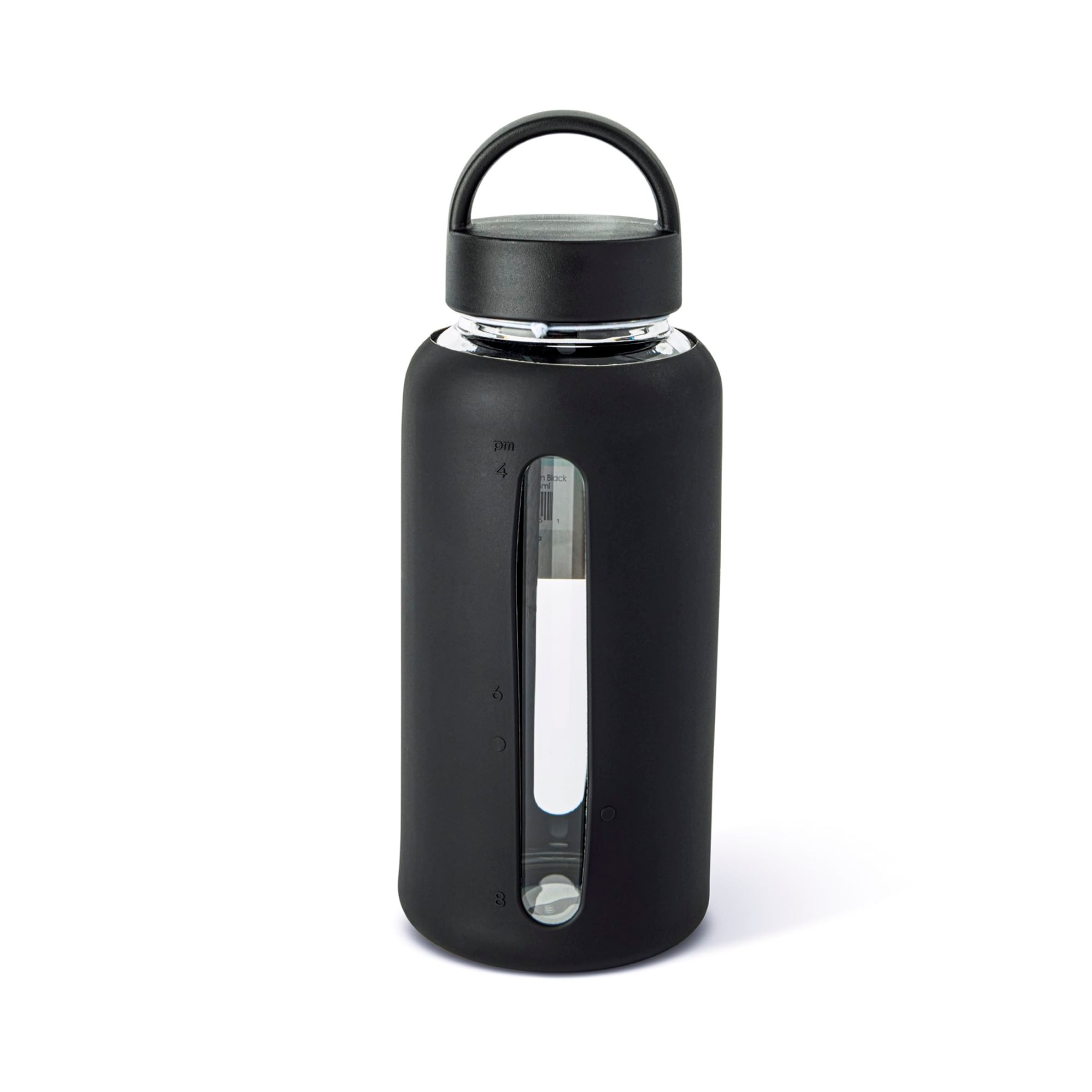 Core Kitchen Black Glass Water Bottle Tumbler 798ml