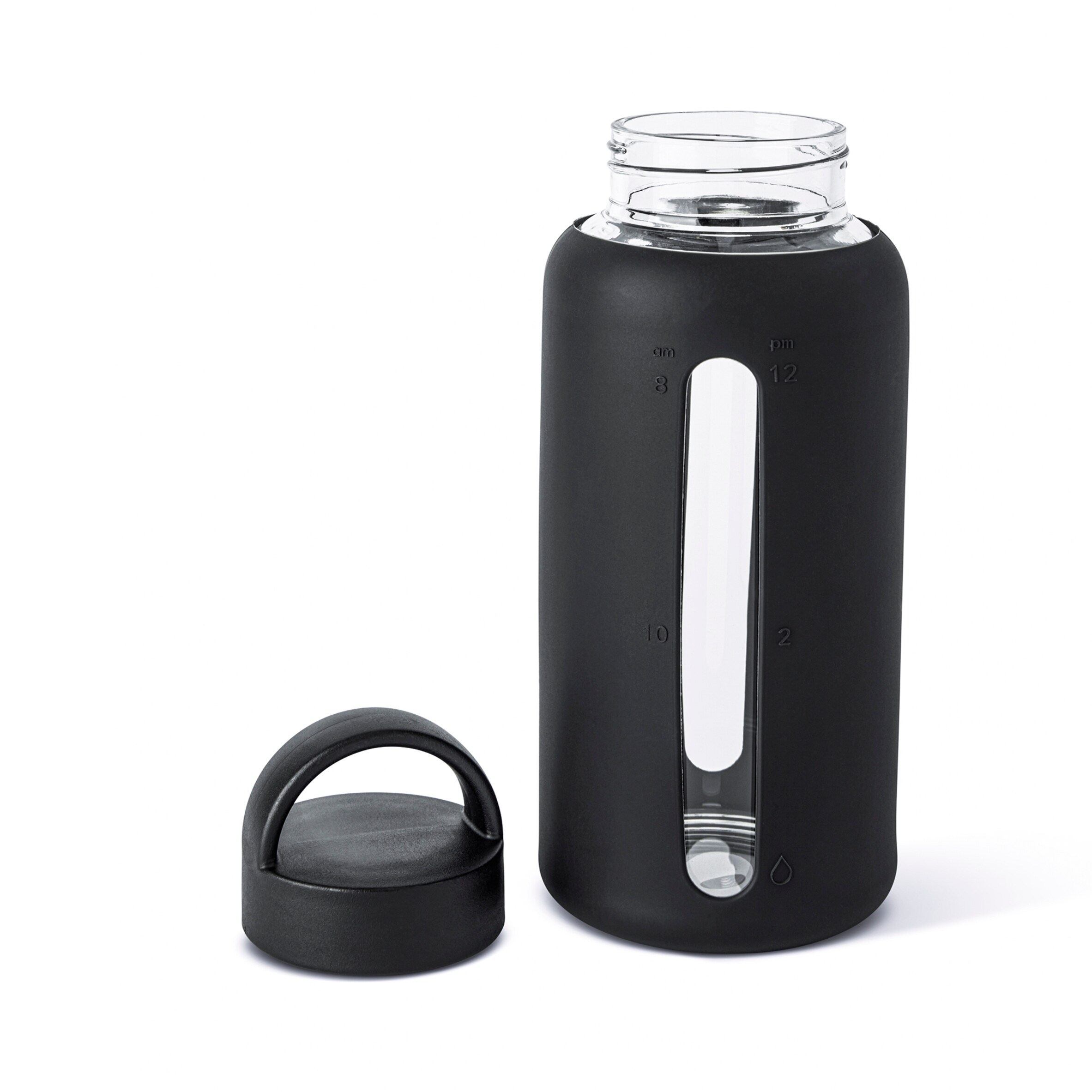 Core Kitchen Black Glass Water Bottle Tumbler 798ml thumbnail 5