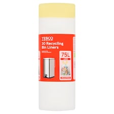 Tesco 30 Recycling Bin Liners 75L
