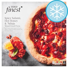 Tesco Finest Salami 'Nduja with hot Honey Sauce Pizza 440g