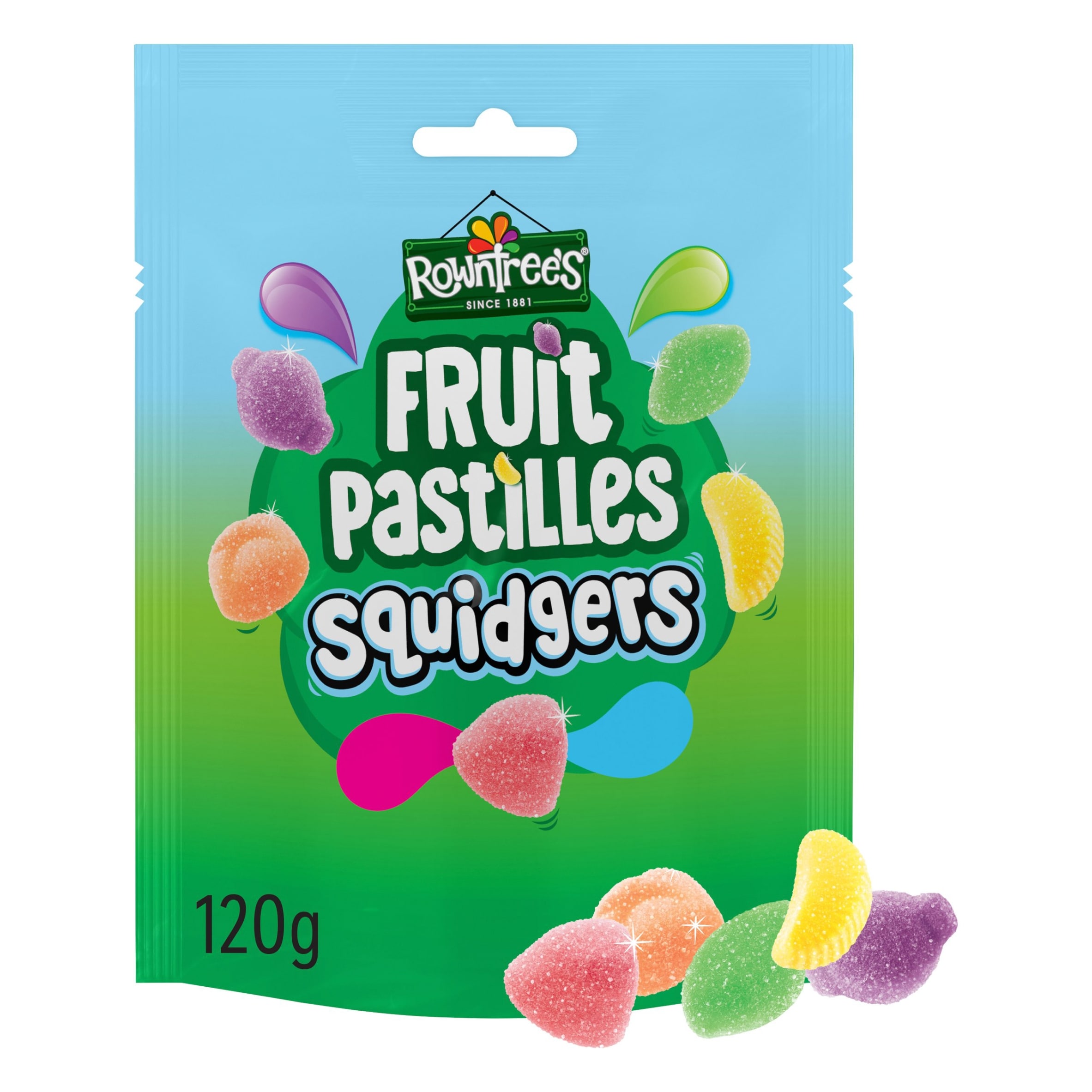 Rowntree’s Fruit Pastilles Squidgers Sweets Sharing Bags 120g