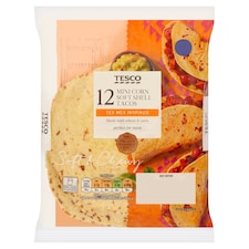 Tesco Mini Corn Soft Shell Tacos 12 Pack