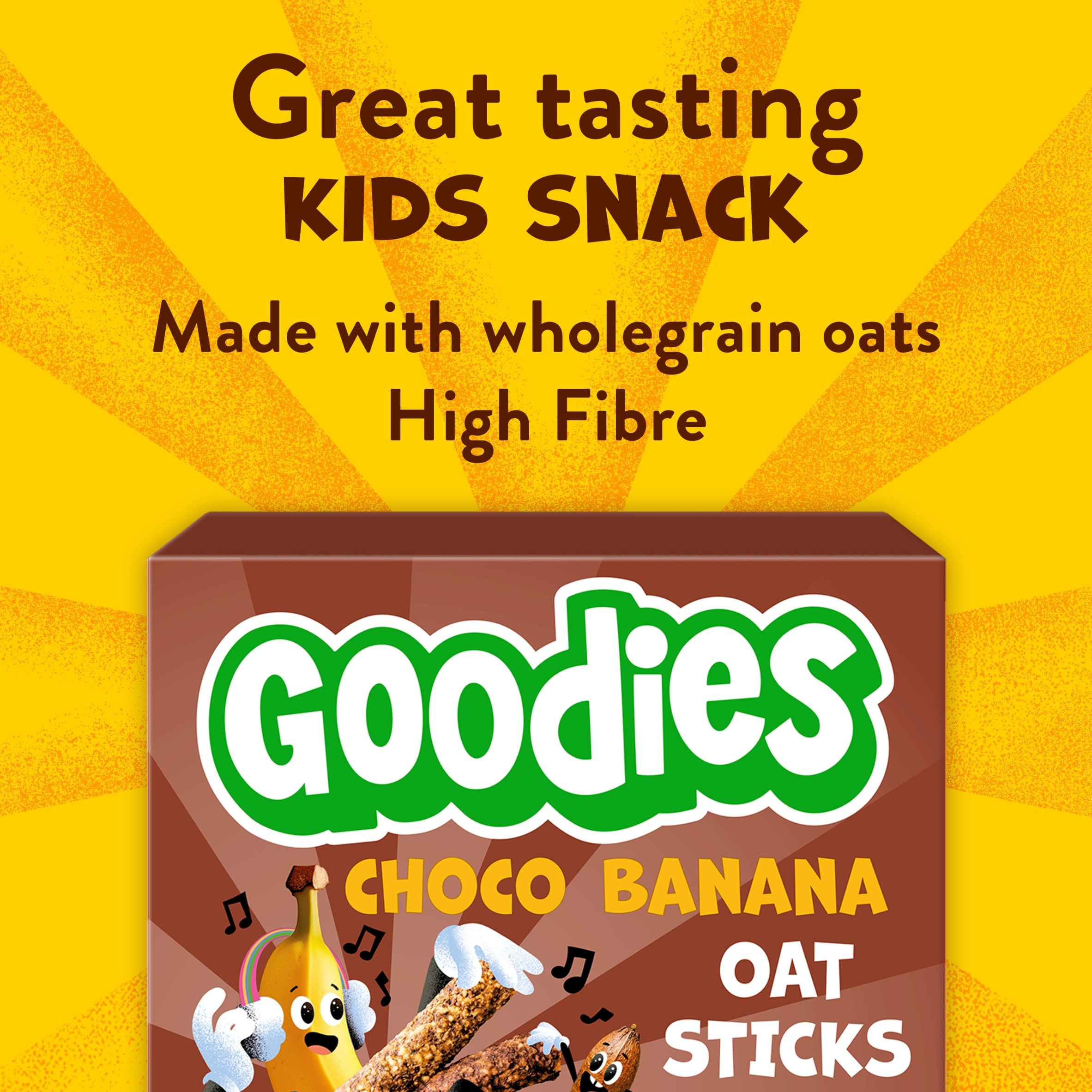 Goodies Choco Banana Oat Sticks 5x23g thumbnail 2
