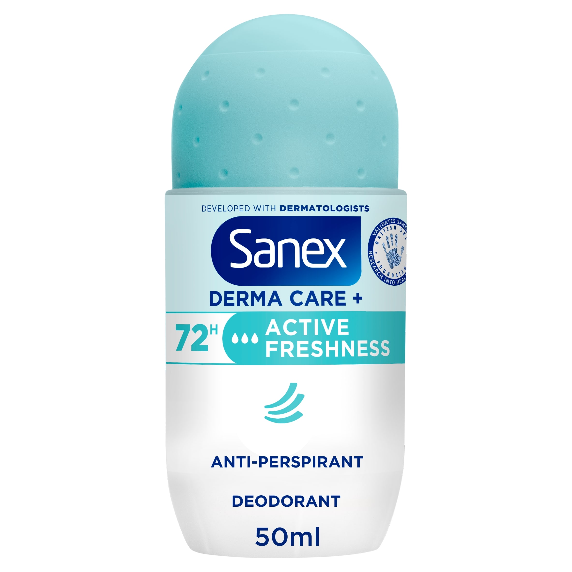 Sanex Derma Care+ Active Freshness 72h Antiperspirant Roll-On Deodorant 50ml