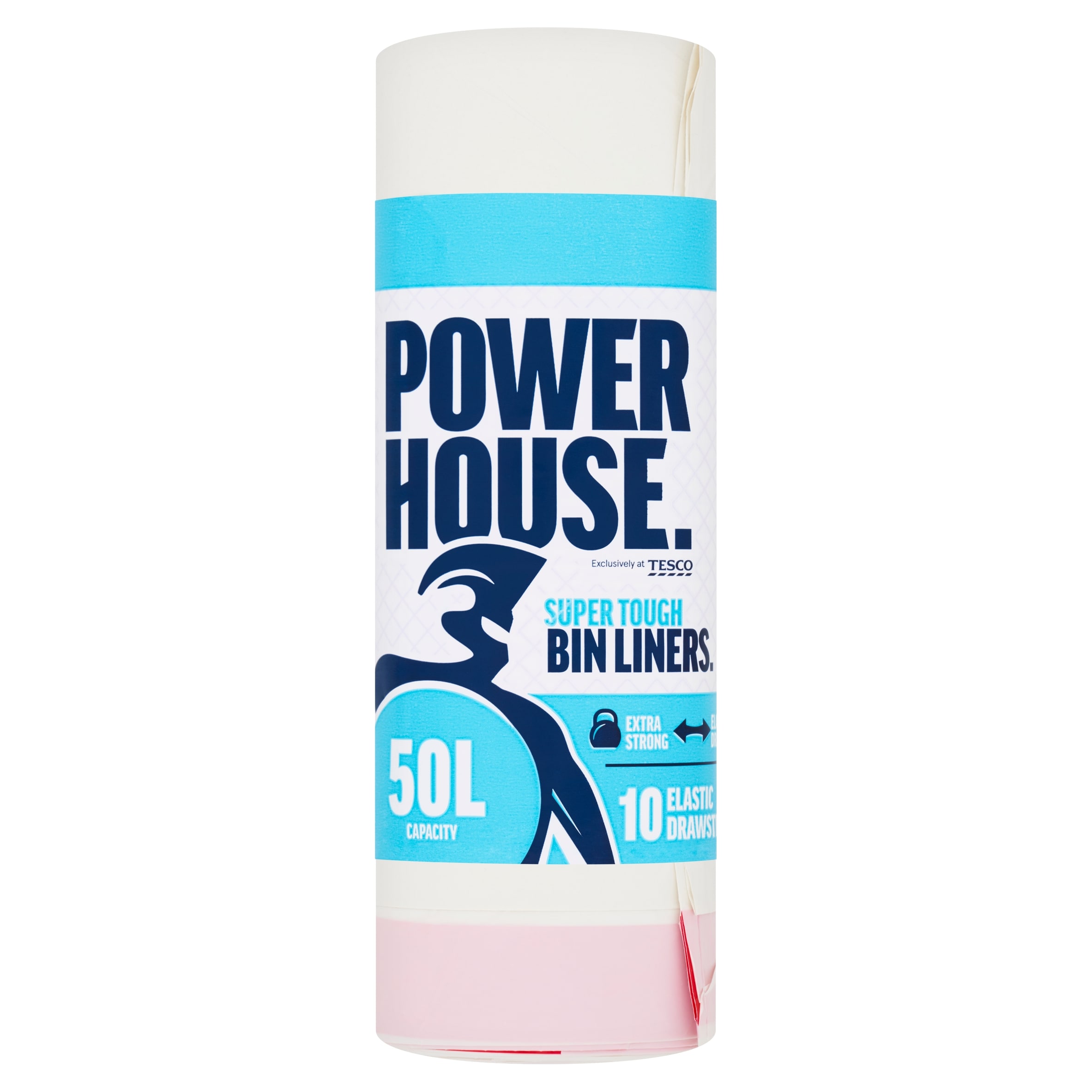 Powerhouse 10 Super Tough Bin Liners 50L
