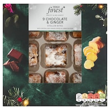Tesco Finest Chocolate and Ginger Stollen Bites 9 pack