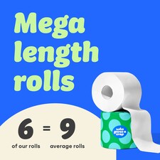 Who Gives A Crap Classic Soft Toilet Tissue 6 Mega Rolls thumbnail 3