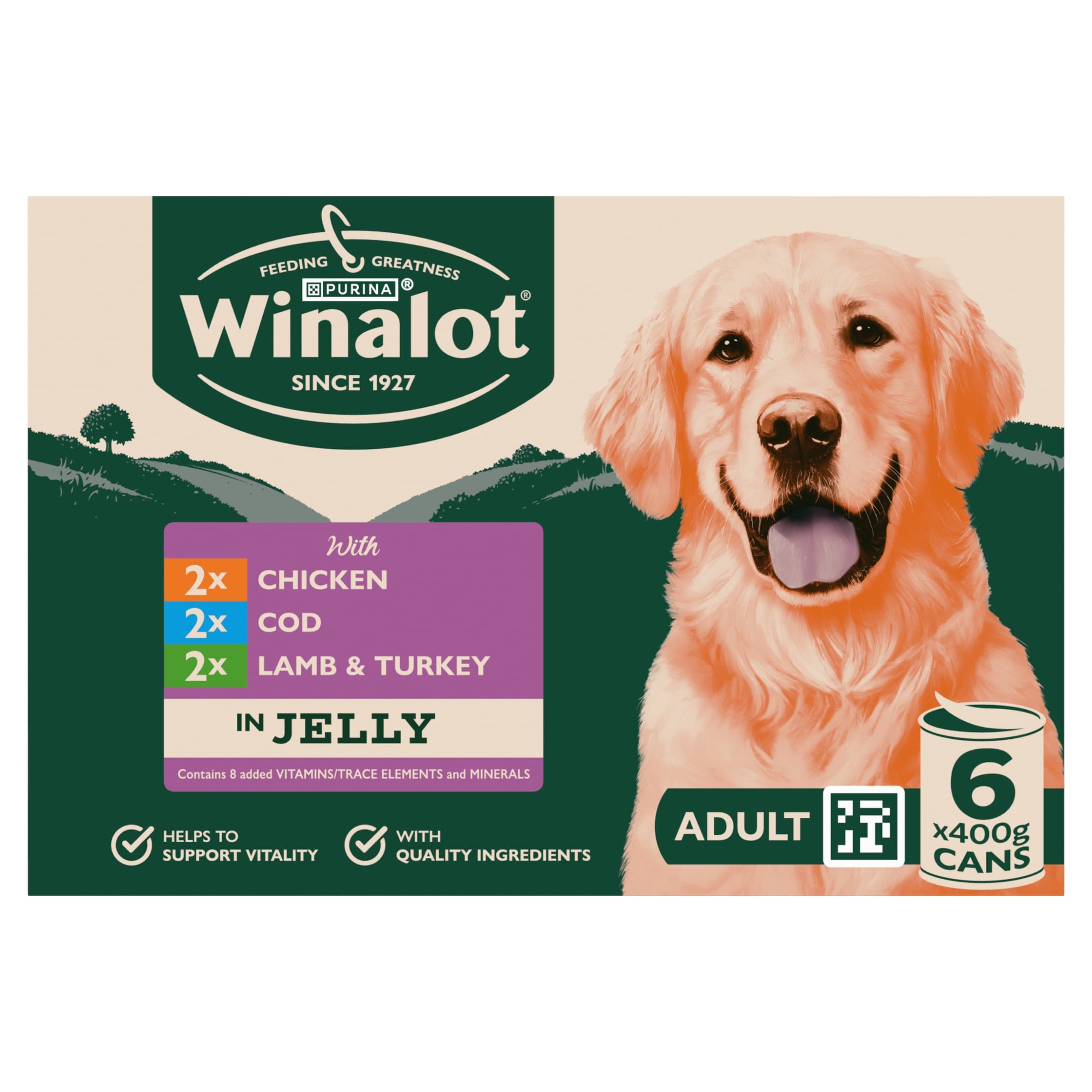WINALOT® Classics Mixed in Jelly Wet Dog Food 6x400g thumbnail 2
