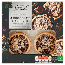 Tesco Finest Chocolate & Hazelnut Frangipane Tart 4 pack