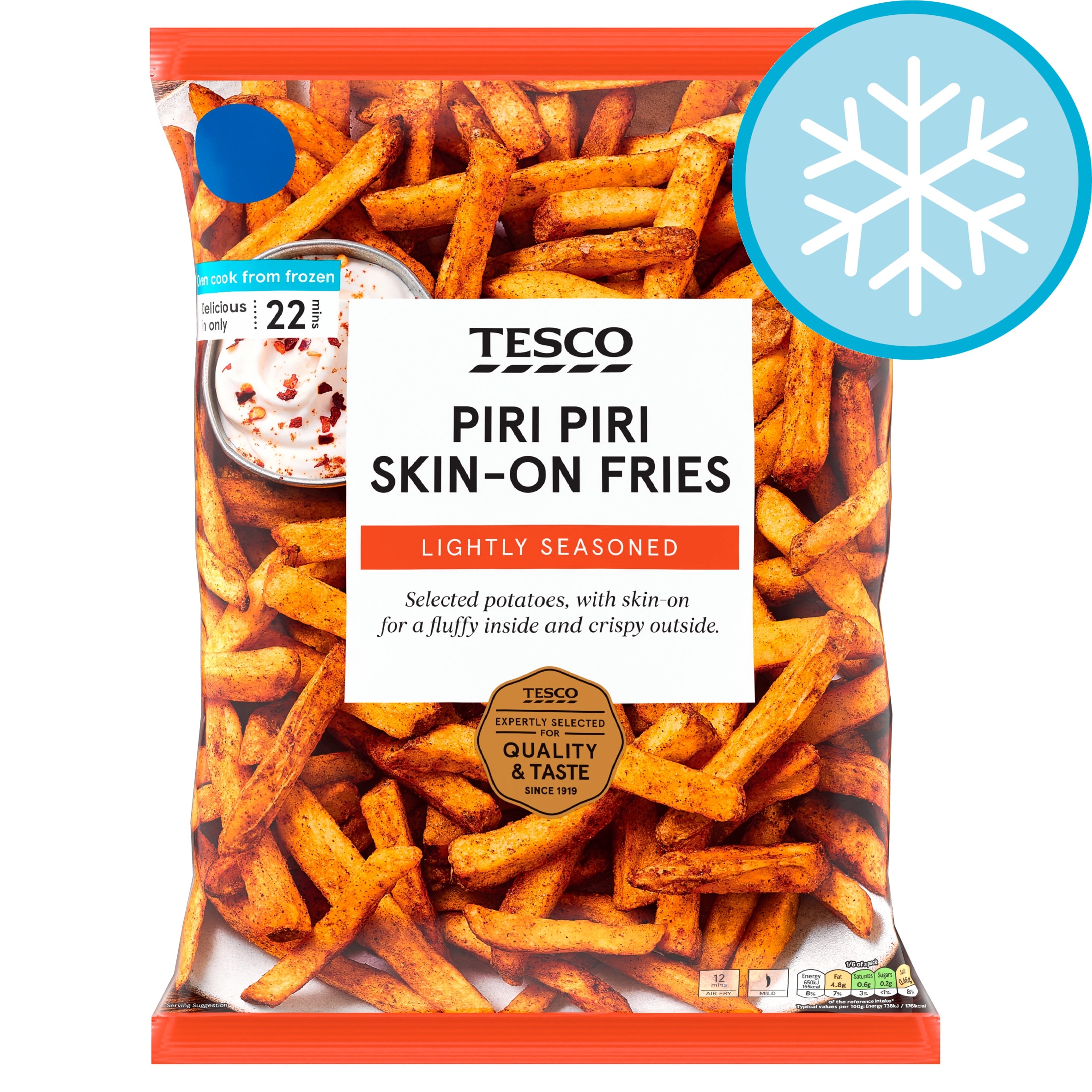 Tesco Piri Piri Skin-On Fries 750g