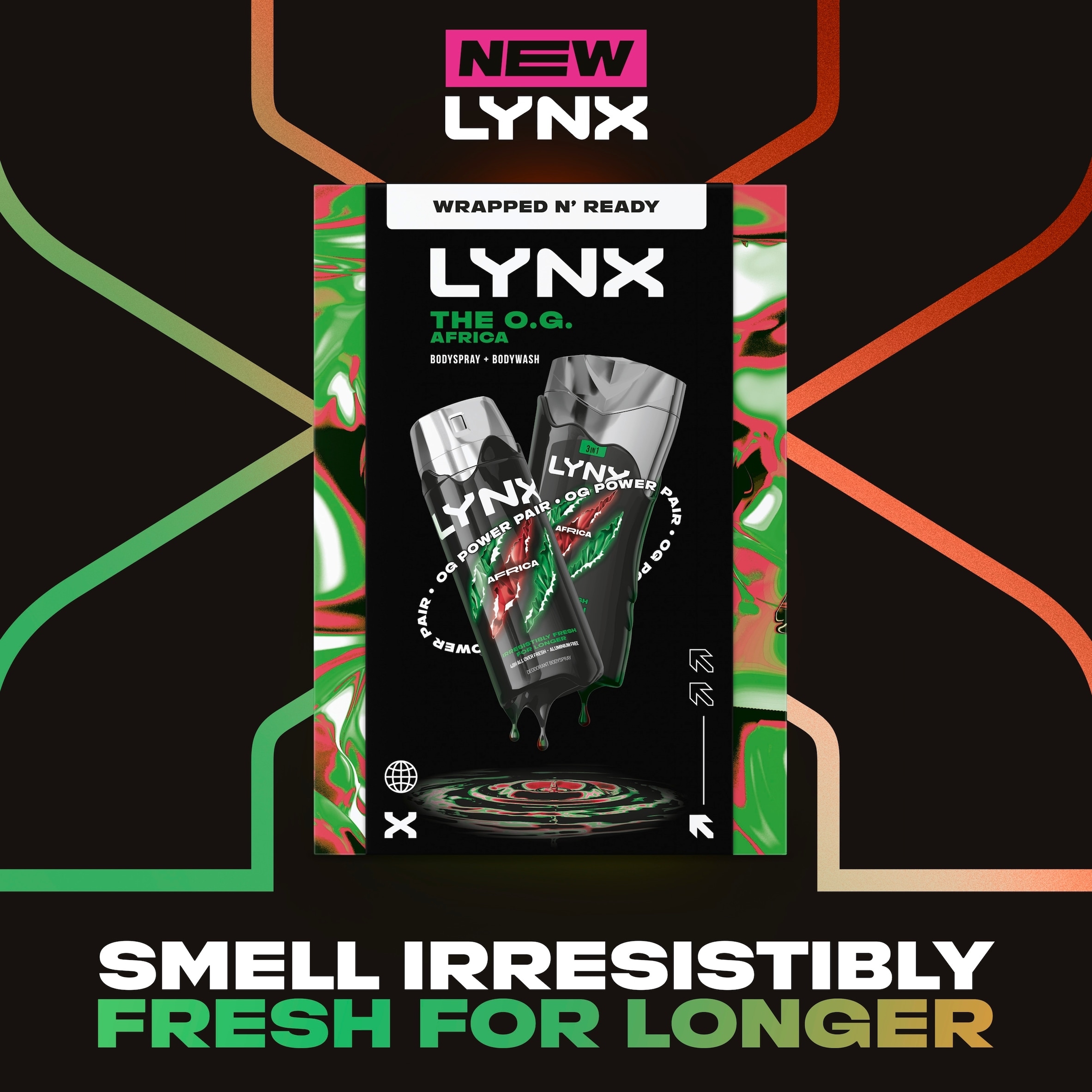 Lynx The O.G. Africa Bodyspray & Bodywash Gift Set thumbnail 2