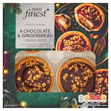 Tesco Finest Chocolate & Gingerbread S'mores Tart 4 pack
