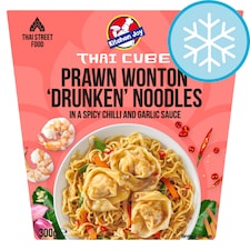 Kitchen Joy Thai Cube Prawn Wonton Drunken Noodles 300g