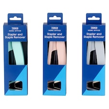 Tesco Pastel Stapler & Staple Remover