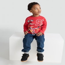 Disney Cars Pure Cotton Lightning McQueen Long Sleeved Top in Red