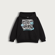 Fortnite Victory Royale Slogan Cotton Rich Hoodie in Black thumbnail 4
