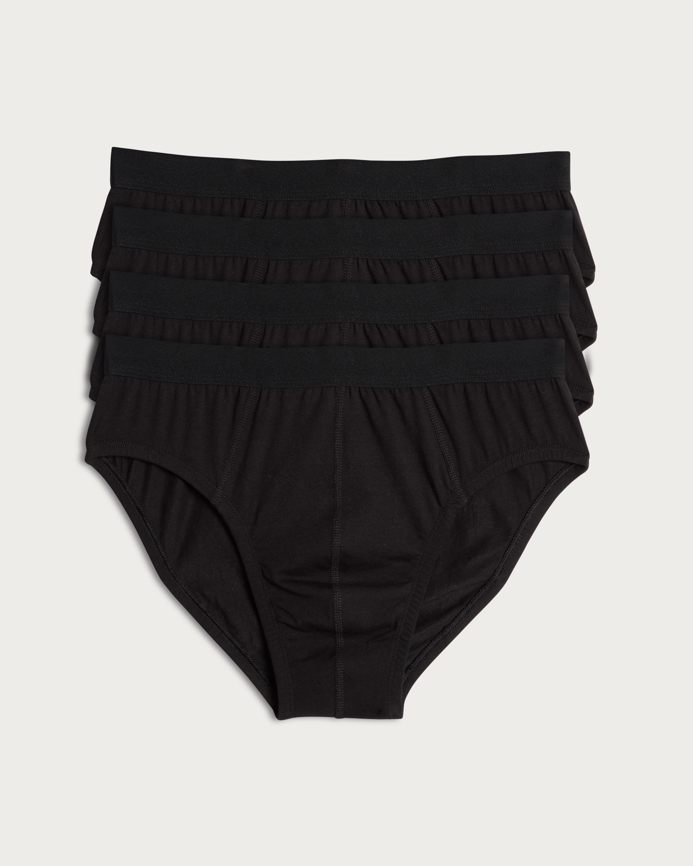 F&F 4-Pack Cotton Rich Slips in Black