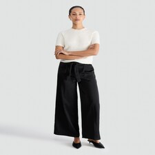 F&F Textured Pearl Embellished Jumper with Wool in Cream thumbnail 2