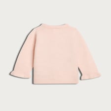 F&F Baby Fluffy Reindeer Jumper in Stone thumbnail 4