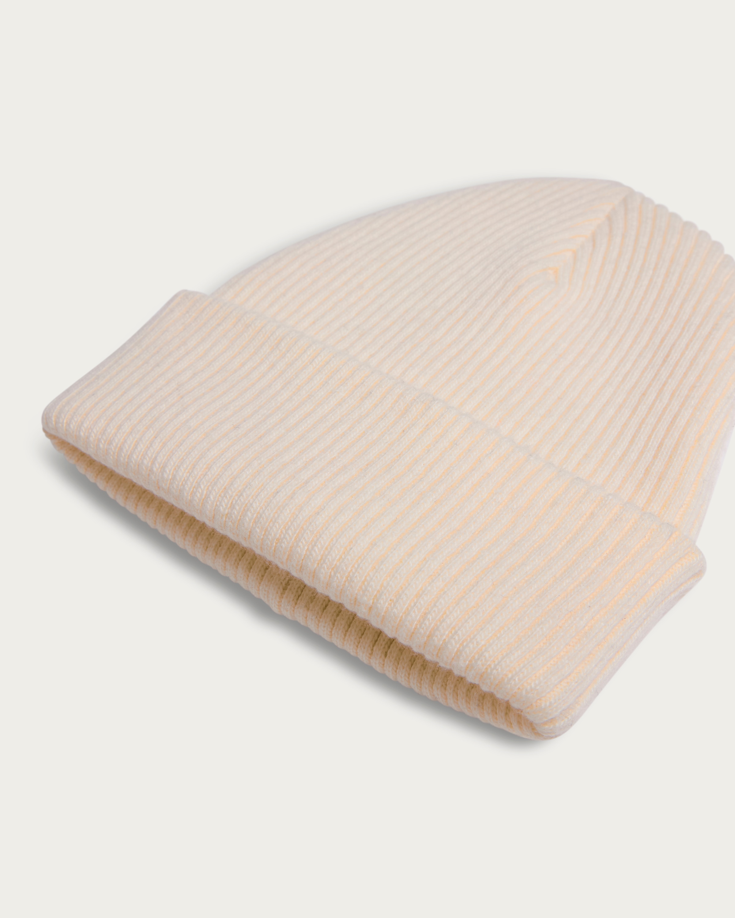 F&F Girls 2-Pack Ribbed Beanie Hats in Neutral thumbnail 2