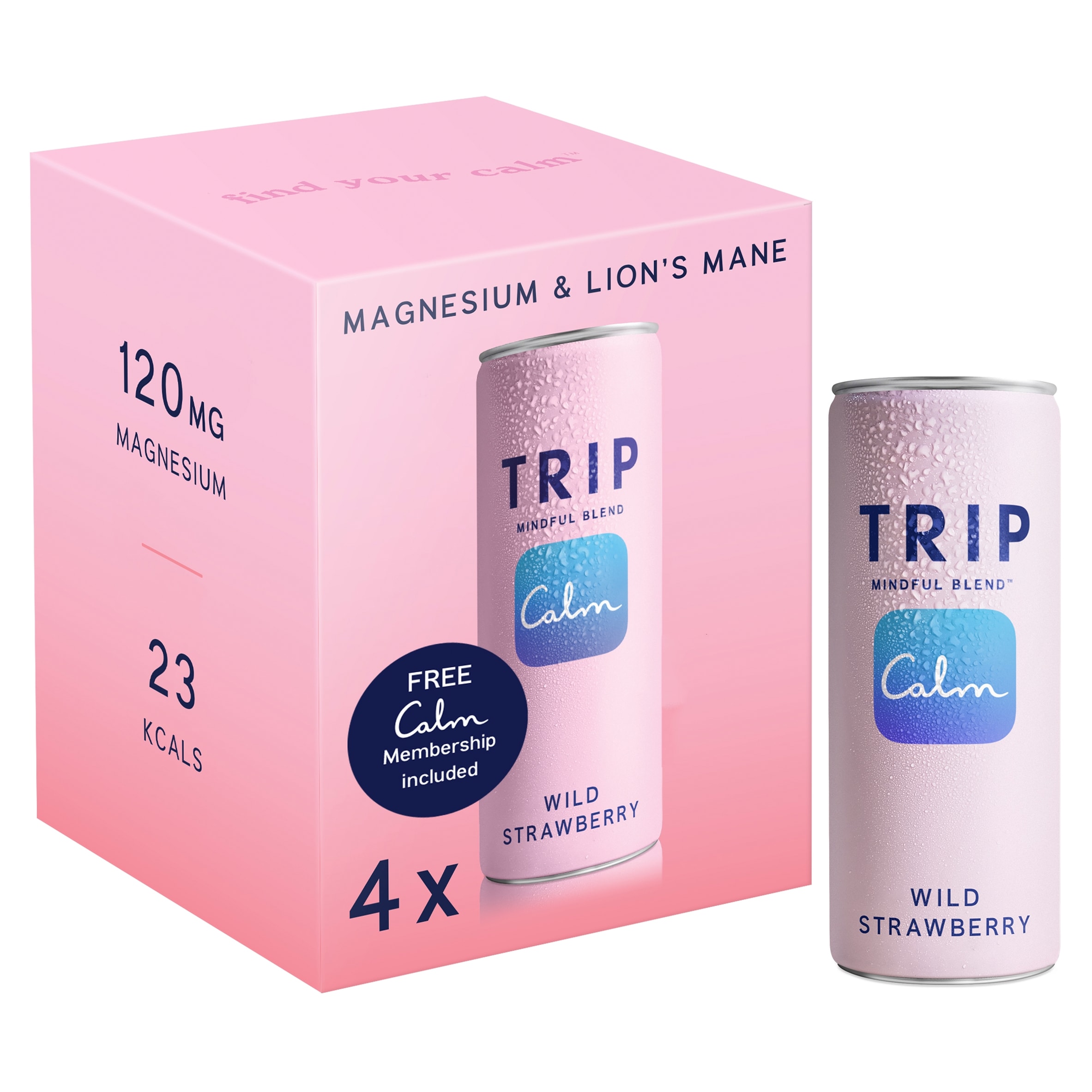 TRIP Mindful Blend Wild Strawberry 4x250ml