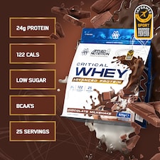 Applied Nutrition Critical Whey Protein Powder Chocolate Milkshake 825g thumbnail 2