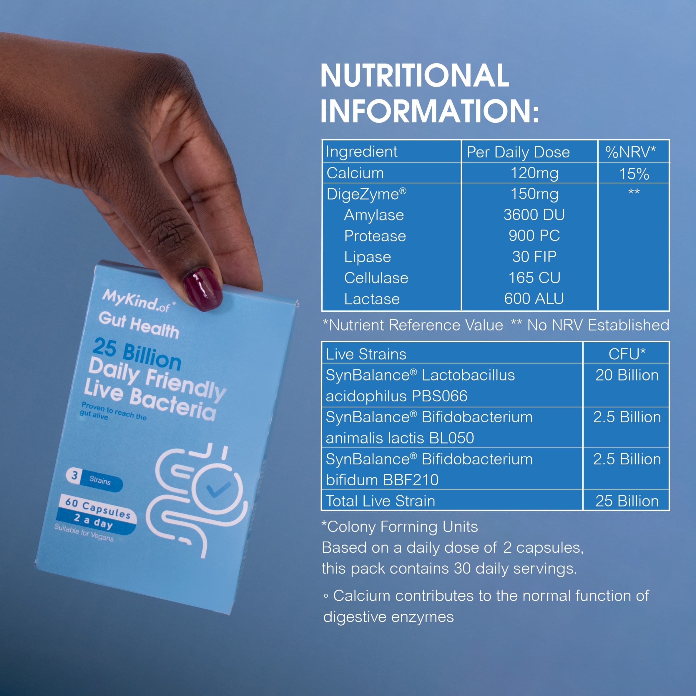 MyKind.of Daily Friendly Live Bacteria 60 Capsules thumbnail 4