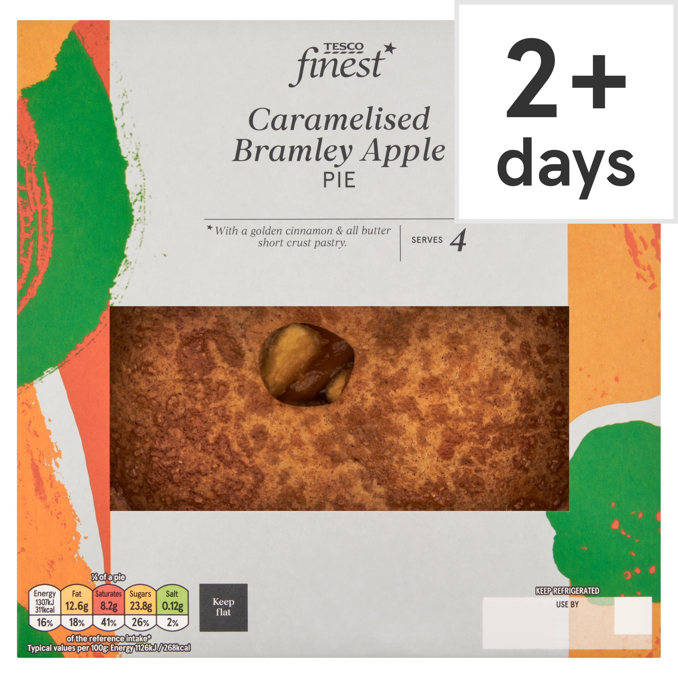 Tesco Finest Caramelised Bramley Apple Pie 465g