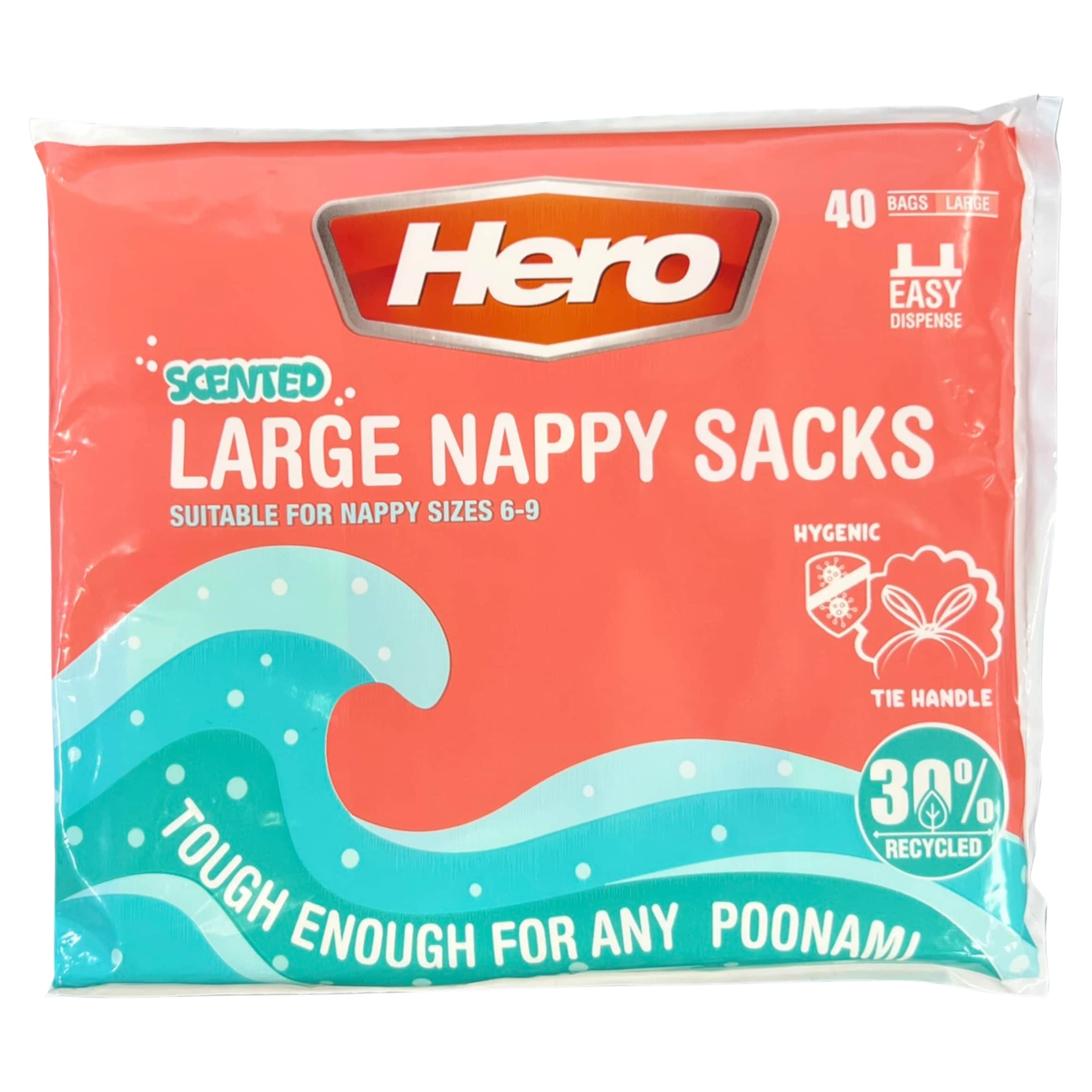 Hero Nappy Sacks Large 40's