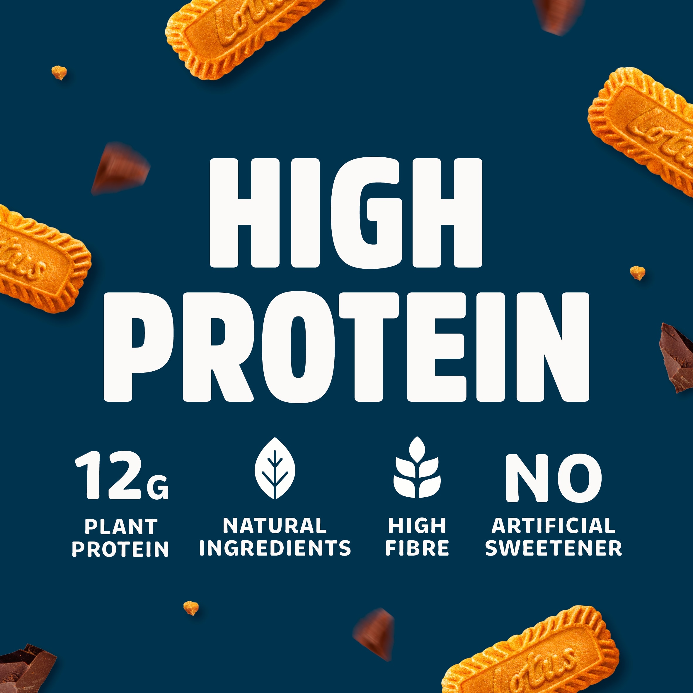 Trek High Protein Lotus Biscoff 3X44g thumbnail 2