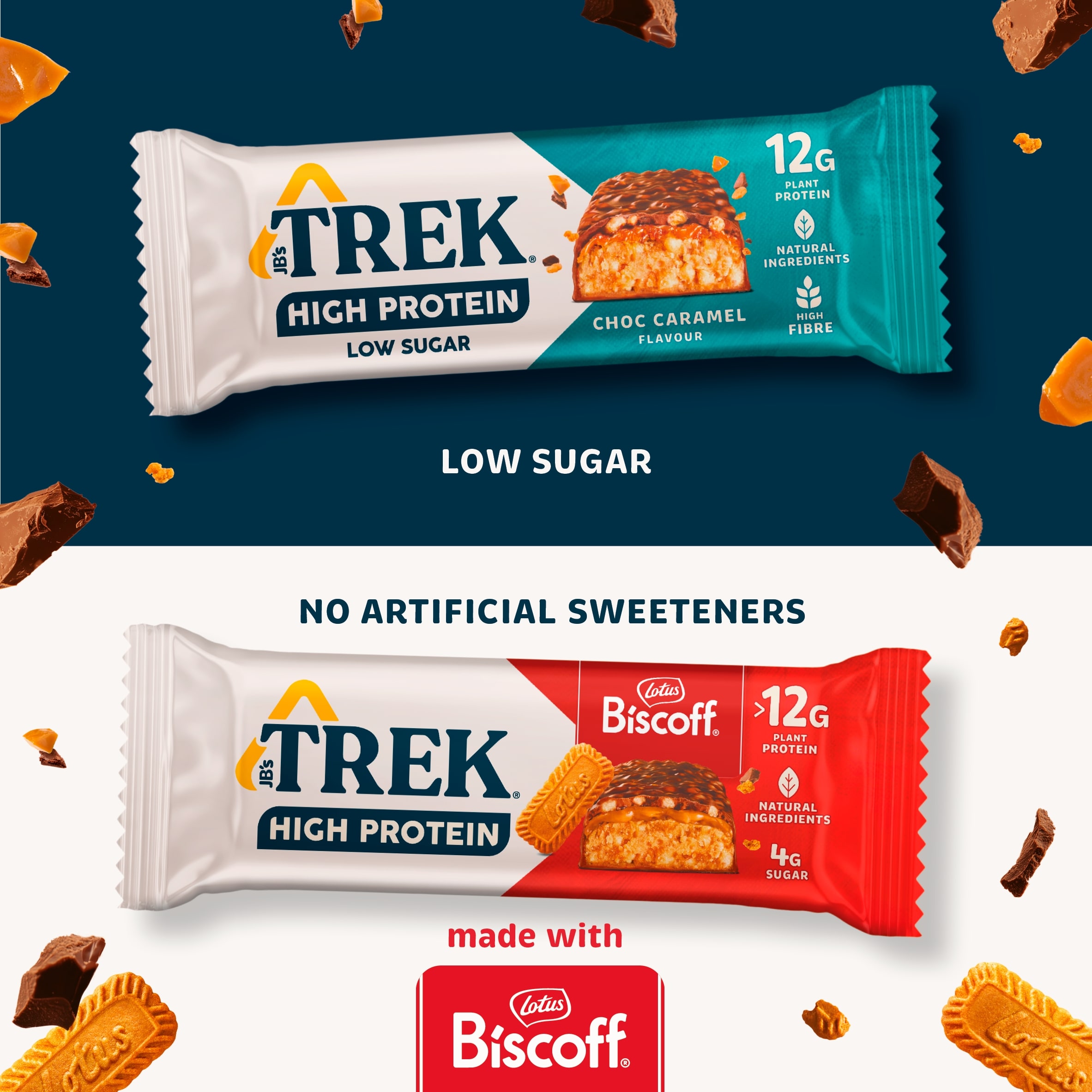 Trek High Protein Lotus Biscoff 3X44g thumbnail 4