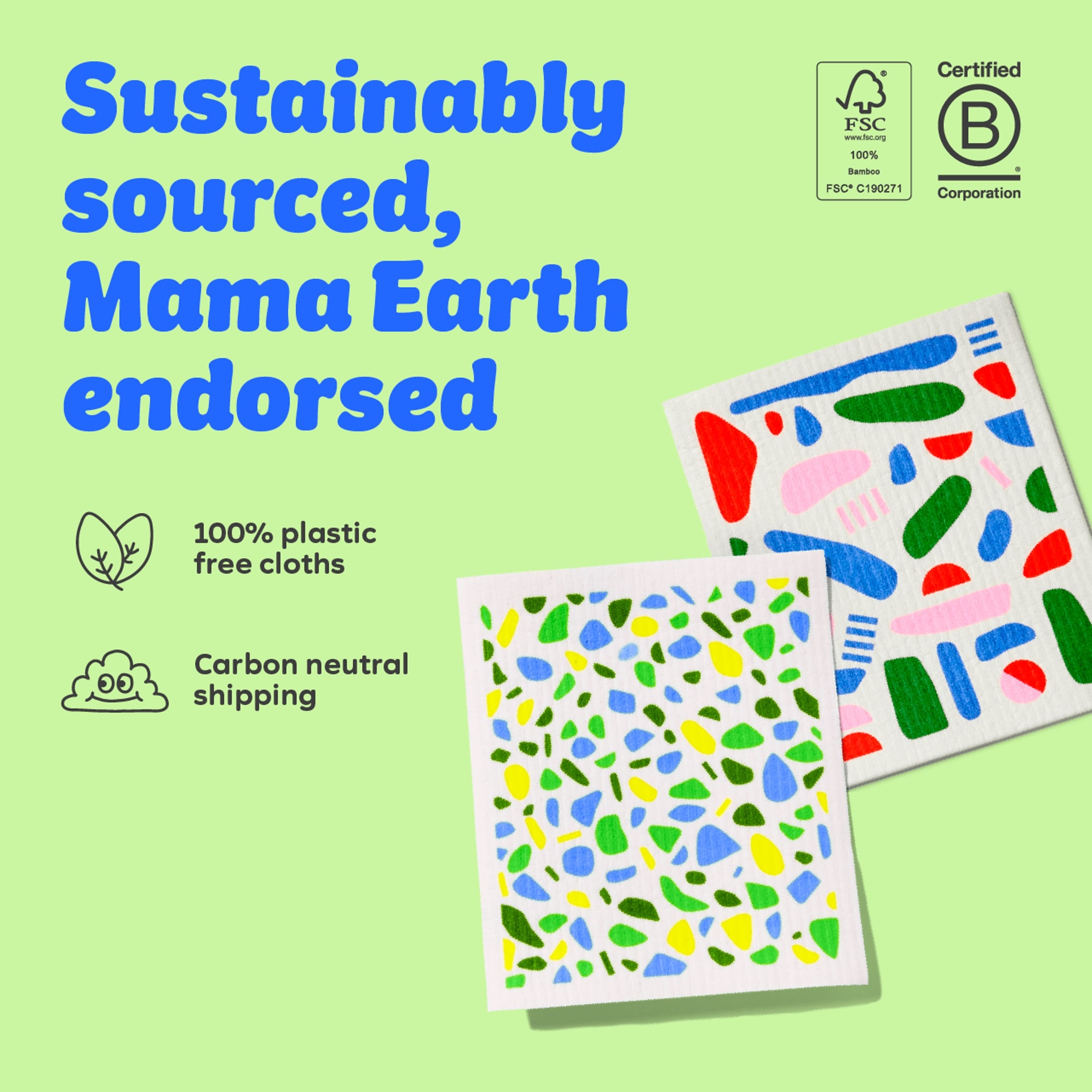 Who Gives A Crap Super Absorbent Sponge Cloths 2 Pack thumbnail 2