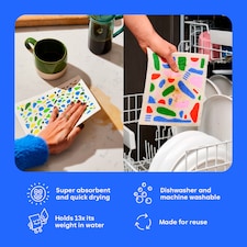 Who Gives A Crap Super Absorbent Sponge Cloths 2 Pack thumbnail 3