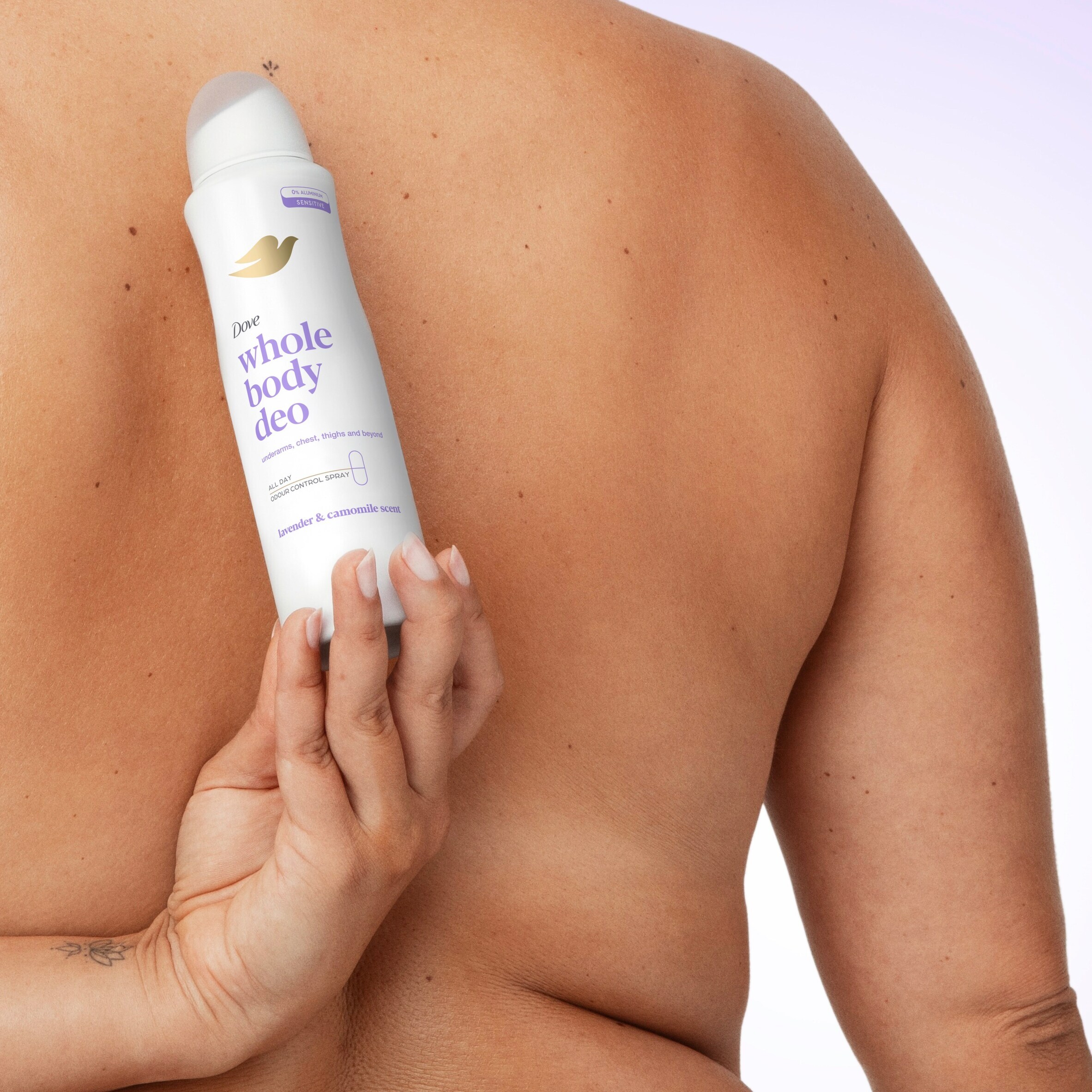 Dove Lavender & Chamomile Whole Body Deodorant Spray 48h Odour Control 150ml thumbnail 4