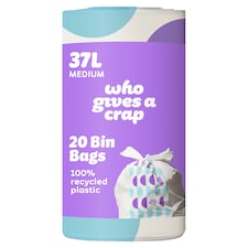 Who Gives A Crap Super Strong 20 Bin Bags 37L