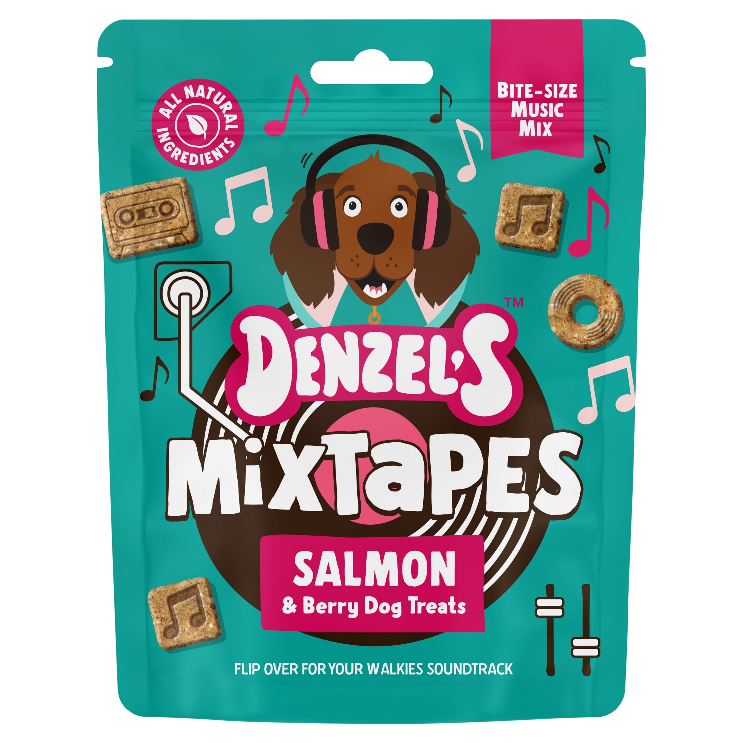 Denzel's Mixtapes - Salmon & Mixed Berries Dog Treats 90g