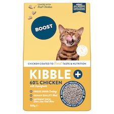 BOOST Kibble Plus Freeze Dried Coated Chicken for Cats 800g