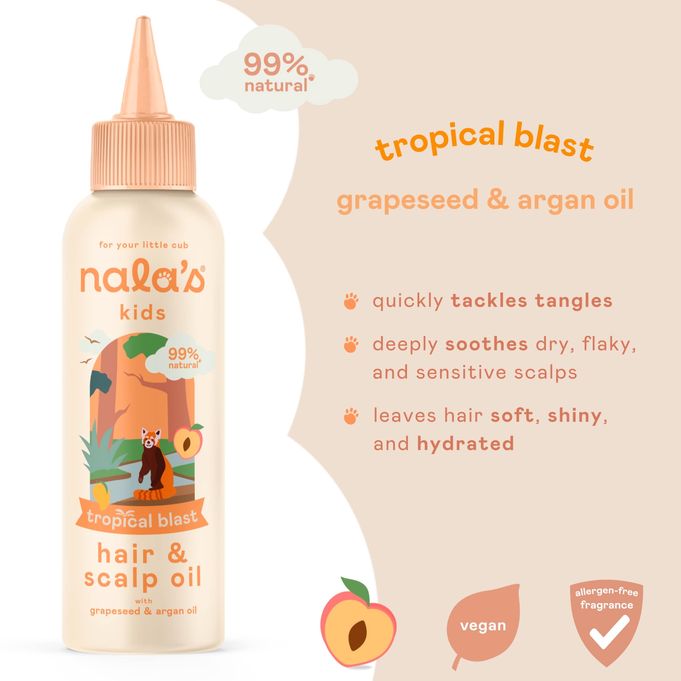 Nala's Kids Hair Oil Tropical Blast 100ml thumbnail 3
