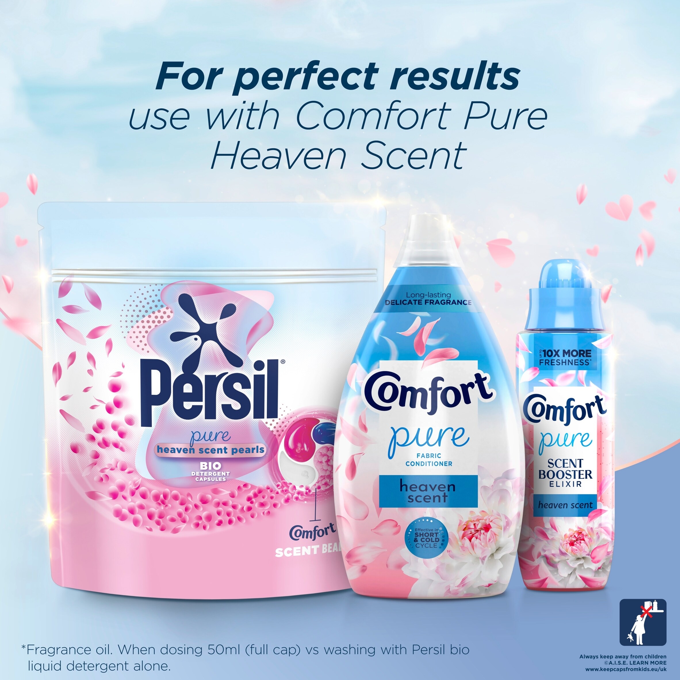 Persil Pure Heaven Scent Pearls Bio Laundry Washing Detergent Capsules Pods 19 Washes 340g thumbnail 5