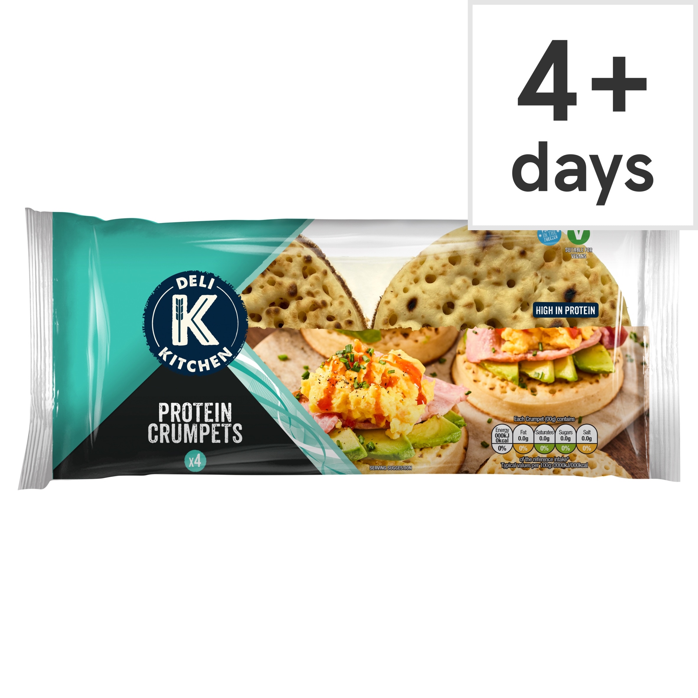 Deli Kitchen Protein Crumpets 4 Pack