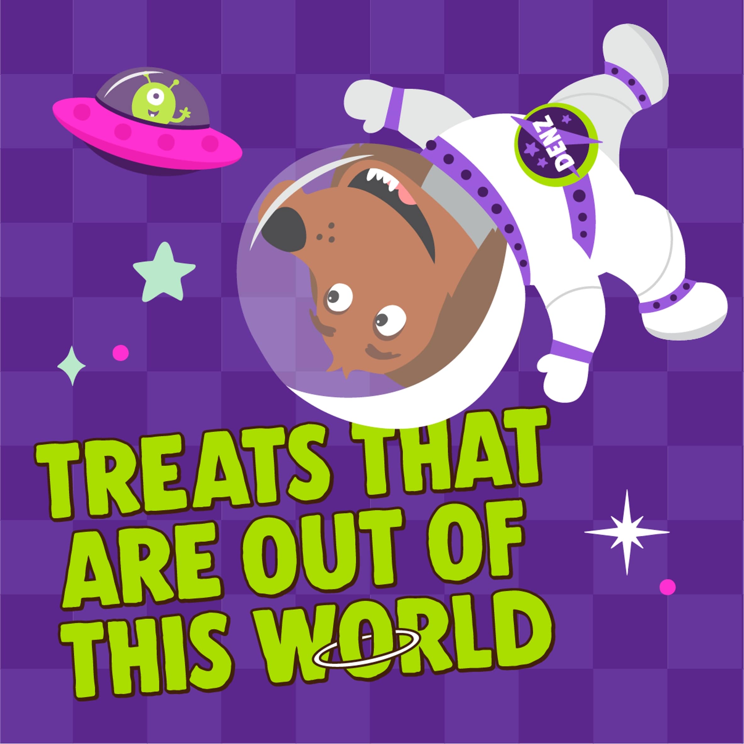 Denzel's Space Mix - Duck & Apple Dog Treats 90g thumbnail 4
