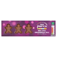 Tesco Free From Mini Chocolate Gingerbread Pals 50g