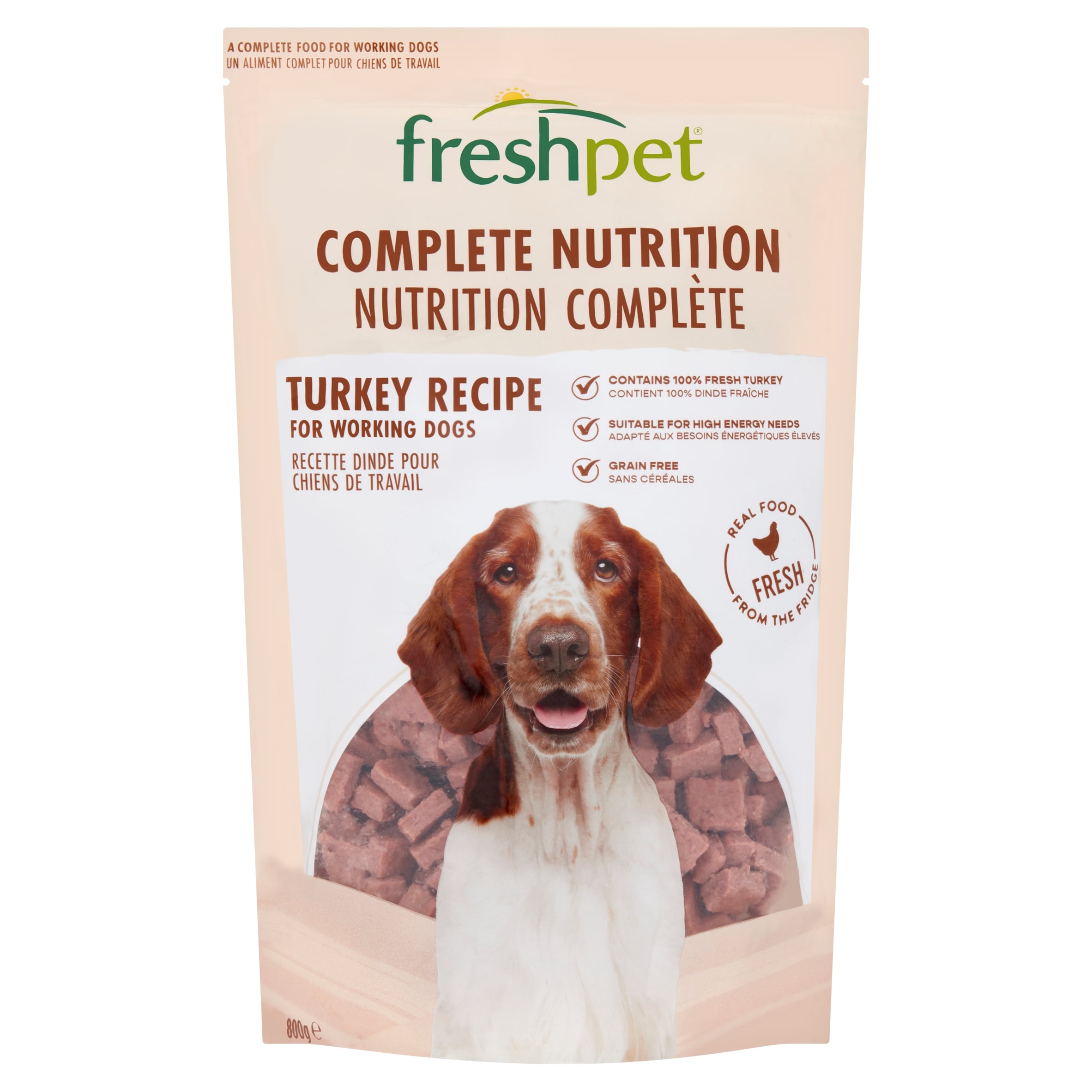Freshpet Complete Nutrition Grain Free Turkey Fresh Dog Food 800g